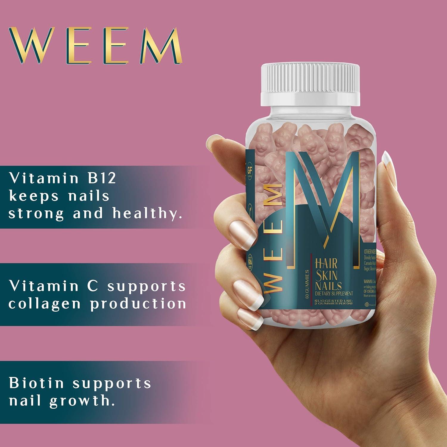An application scenario or product detail of weem hair vitamin gummies - Image 11