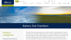 Weiss Technik - Battery Test Chambers