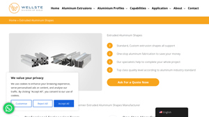 Wellste - Extruded Aluminum Shapes