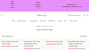 We Love Plugs - Sissy Chastity Cages