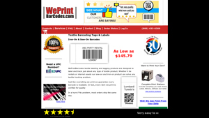 WePrintBarcodes - Iron-On & Sew-On Barcode Labels