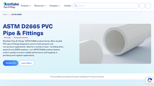 Westlake Pipe & Fittings - ASTM D2665 PVC Solutions