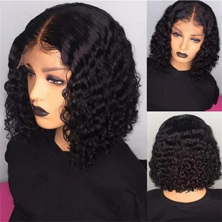 An application scenario or product detail of wet curls ombre wig short lace - Image 20