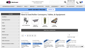 WH1 - Conveyor Roller Tables