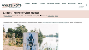 WhatShotBlog - Throne of Glass Quotes