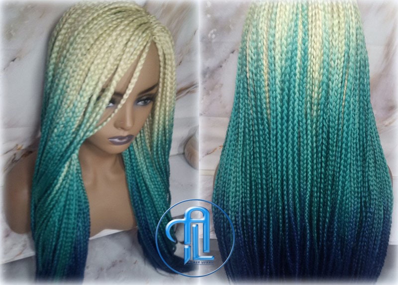 Featured image for the white blonde and turquoise wig guide