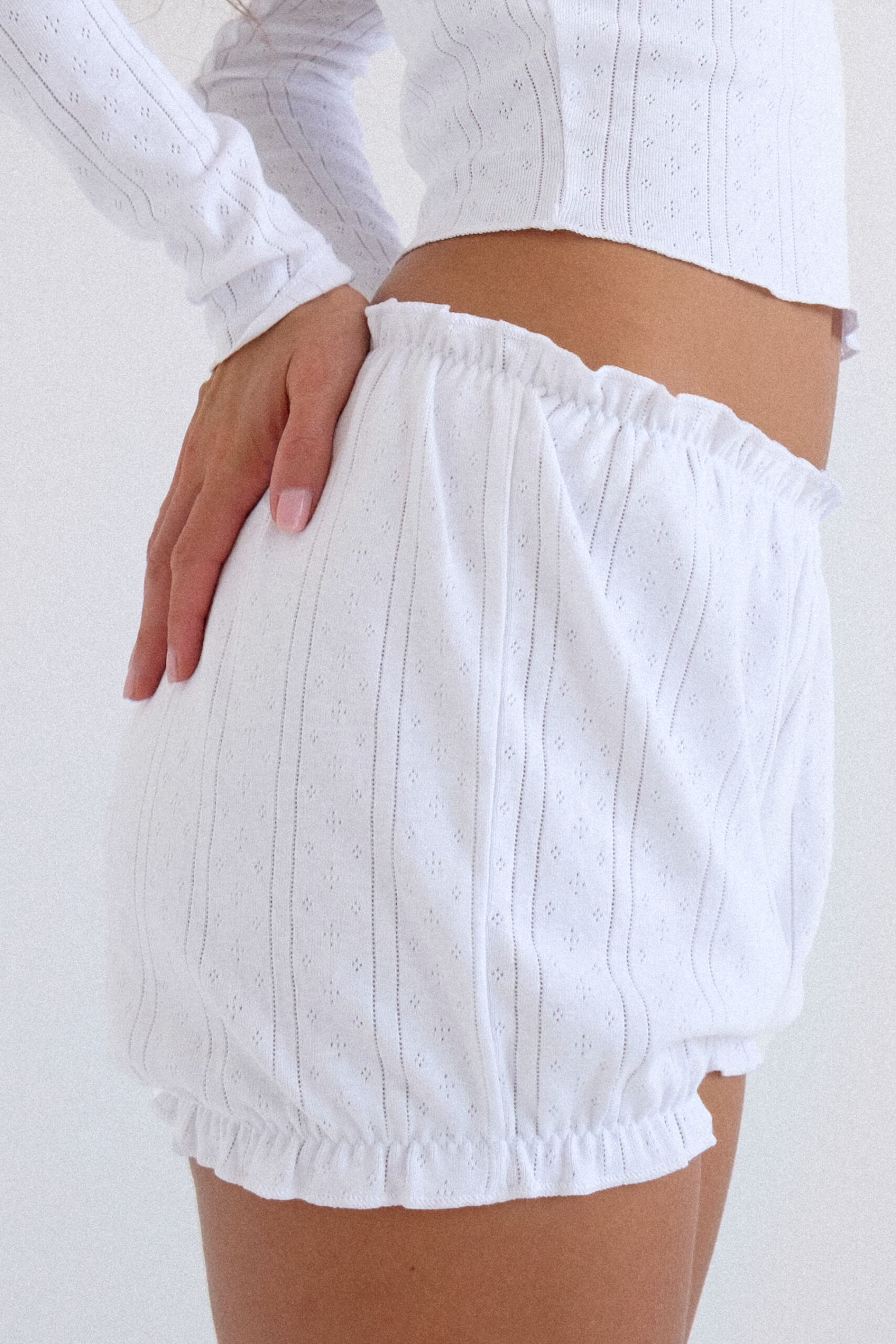 An application scenario or product detail of white bloomers - Image 1
