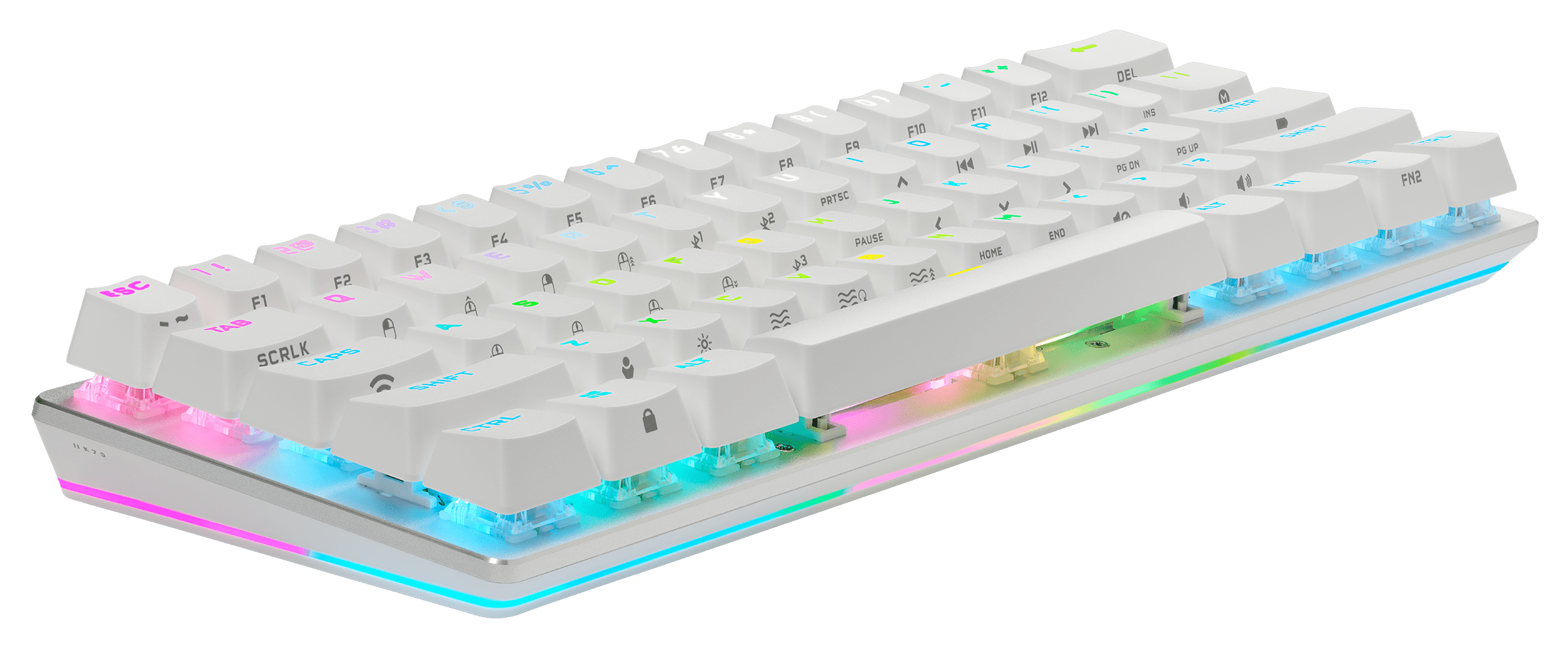 An application scenario or product detail of white mini keyboard for pc - Image 20