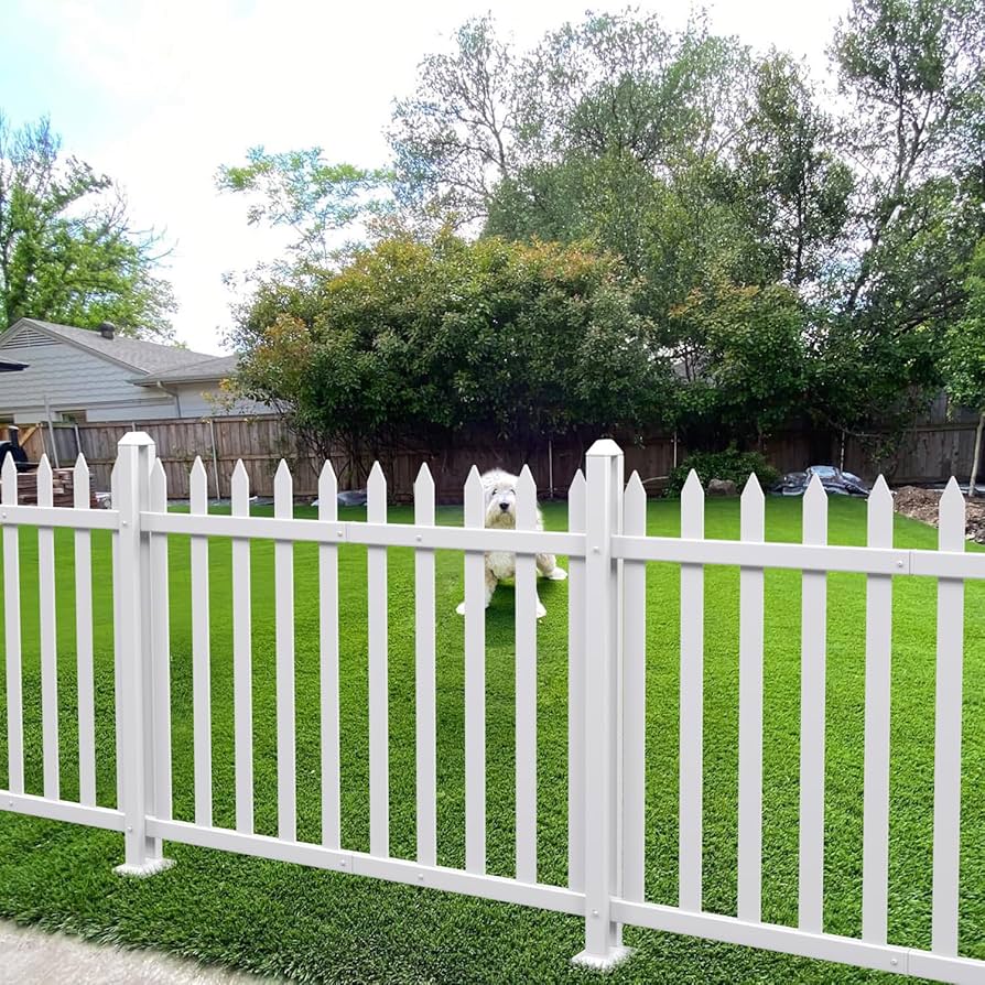 An application scenario or product detail of white picket fence panels - Image 5