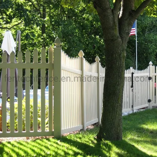 An application scenario or product detail of white picket fence panels - Image 7
