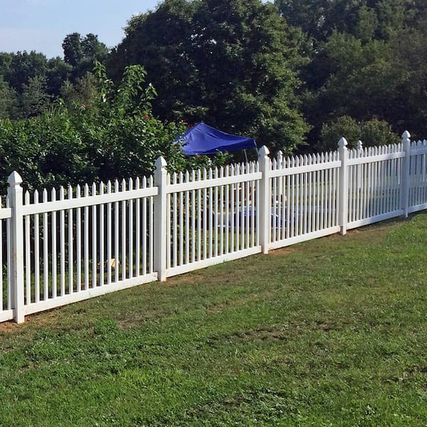 An application scenario or product detail of white picket fence panels - Image 16