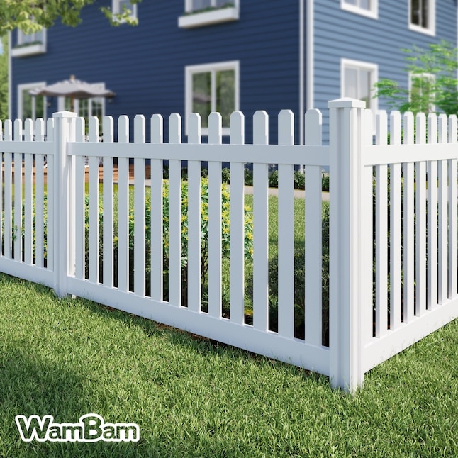 An application scenario or product detail of white picket fence panels - Image 20