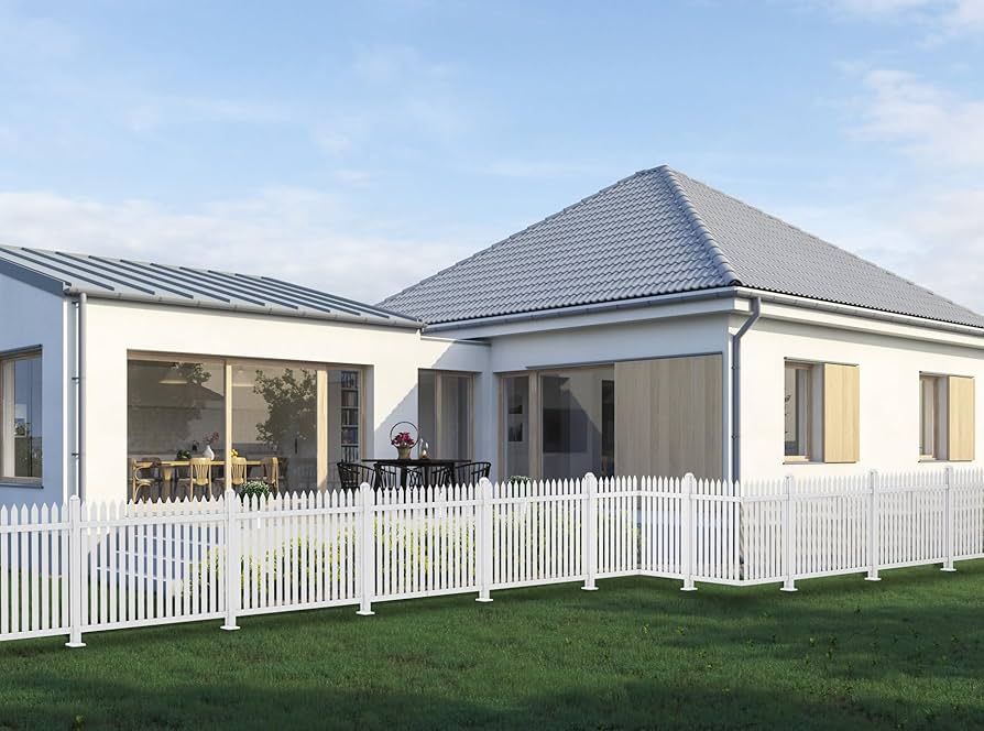 An application scenario or product detail of white picket fence panels - Image 23