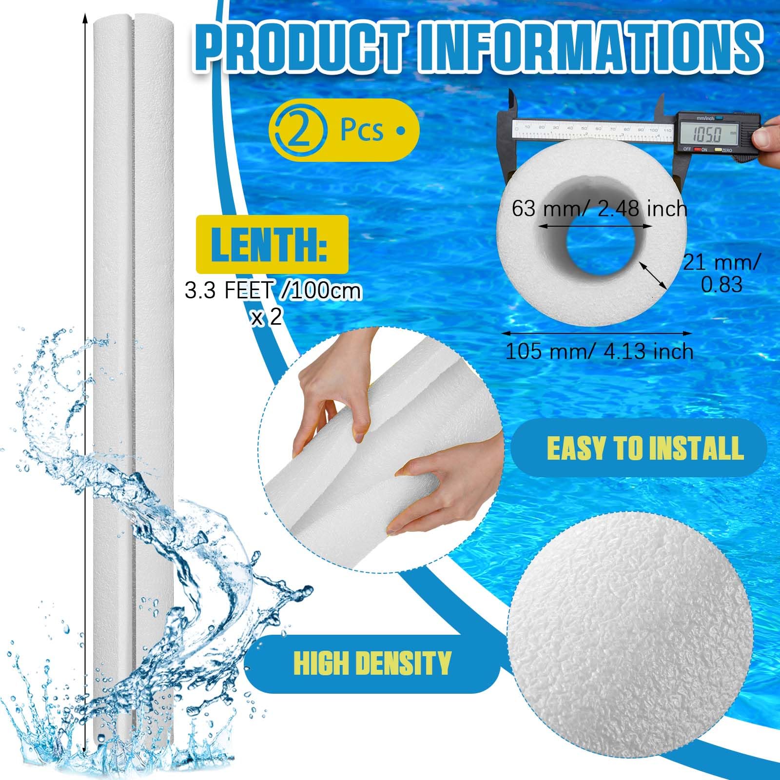 An application scenario or product detail of white swimming noodles - Image 19