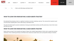 Kubota - Key Considerations for Buying a Used Tractor