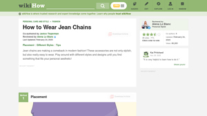 WikiHow - Jean Chains