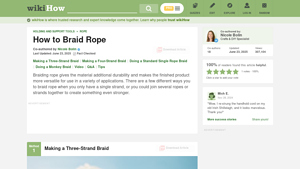 WikiHow - Braiding Rope Techniques