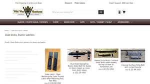 Wild West Hardware - Rustic Slide Bolts and Latches
