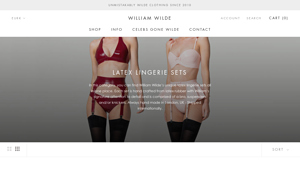 William Wilde - Handcrafted Latex Lingerie Sets