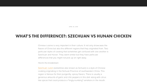 Wind Chimes - Szechuan & Hunan Chicken