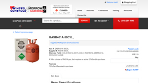Winstel Controls - GASR401A-30CYL Gas Regulator