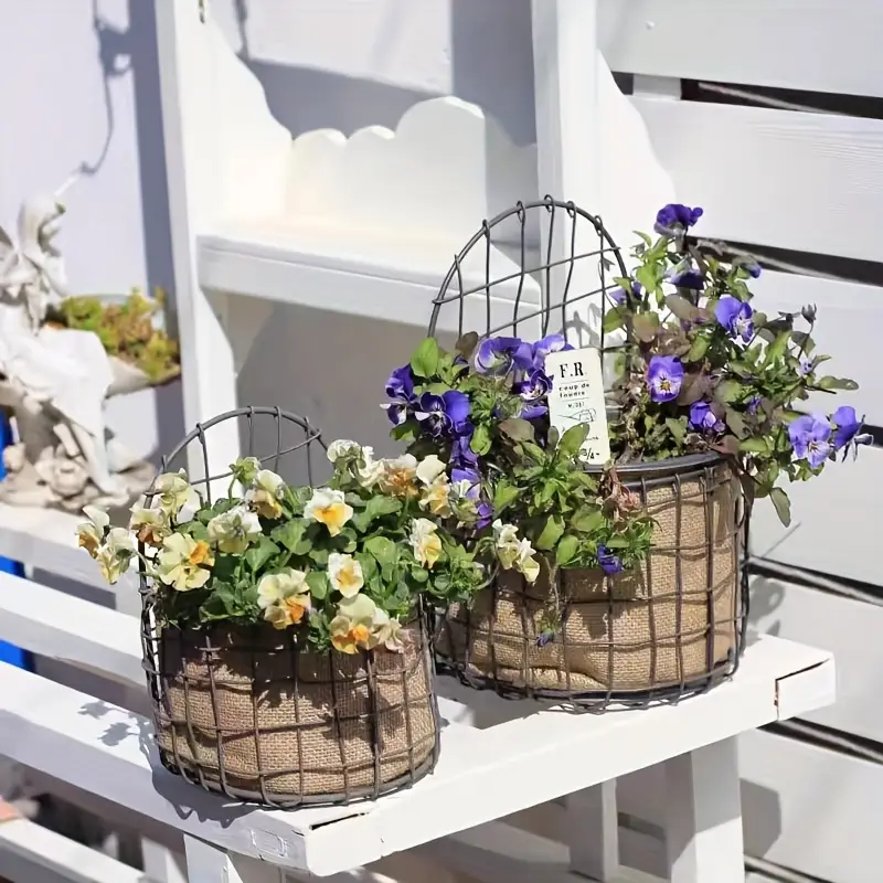 An application scenario or product detail of wire plant baskets - Image 8