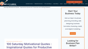 Wise Business Plans - Weekend Motivation Quotes