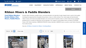 Wohl Associates - Used Ribbon Blenders & Mixers