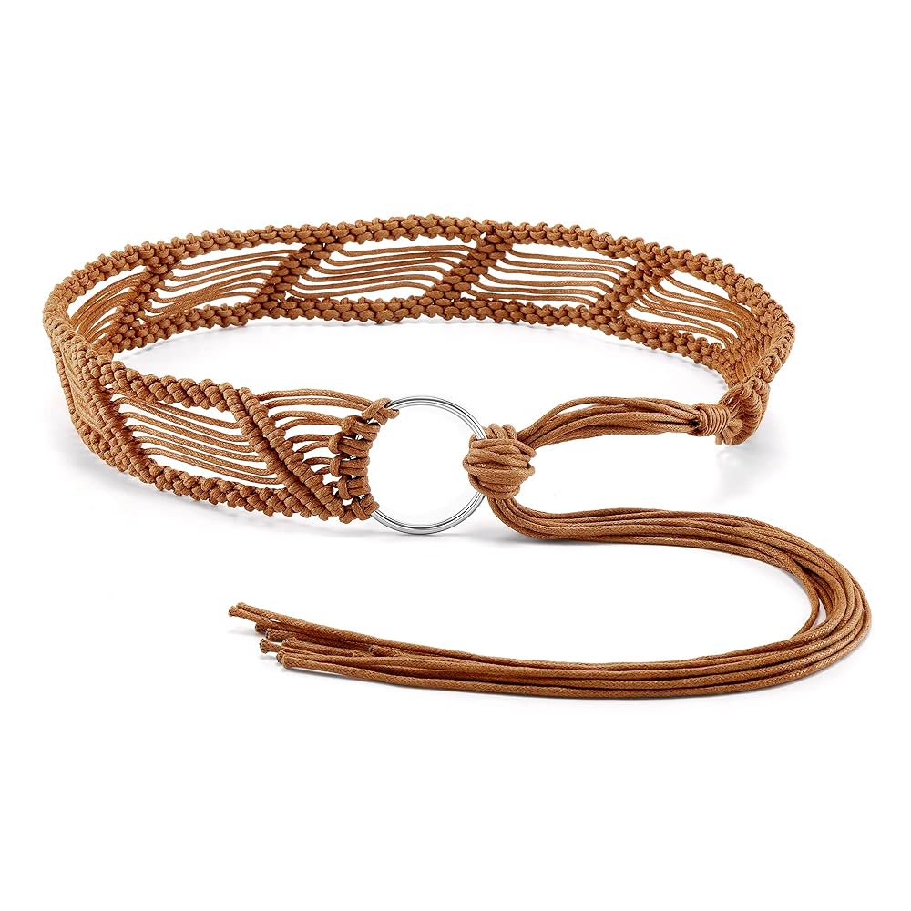 An application scenario or product detail of women's bohemian belts for dresses - Image 12