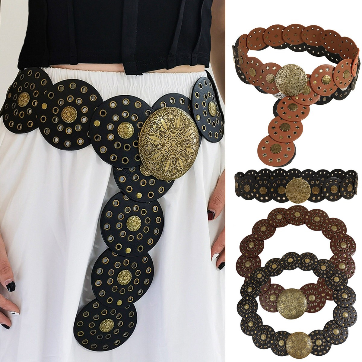 An application scenario or product detail of women's bohemian belts for dresses - Image 22