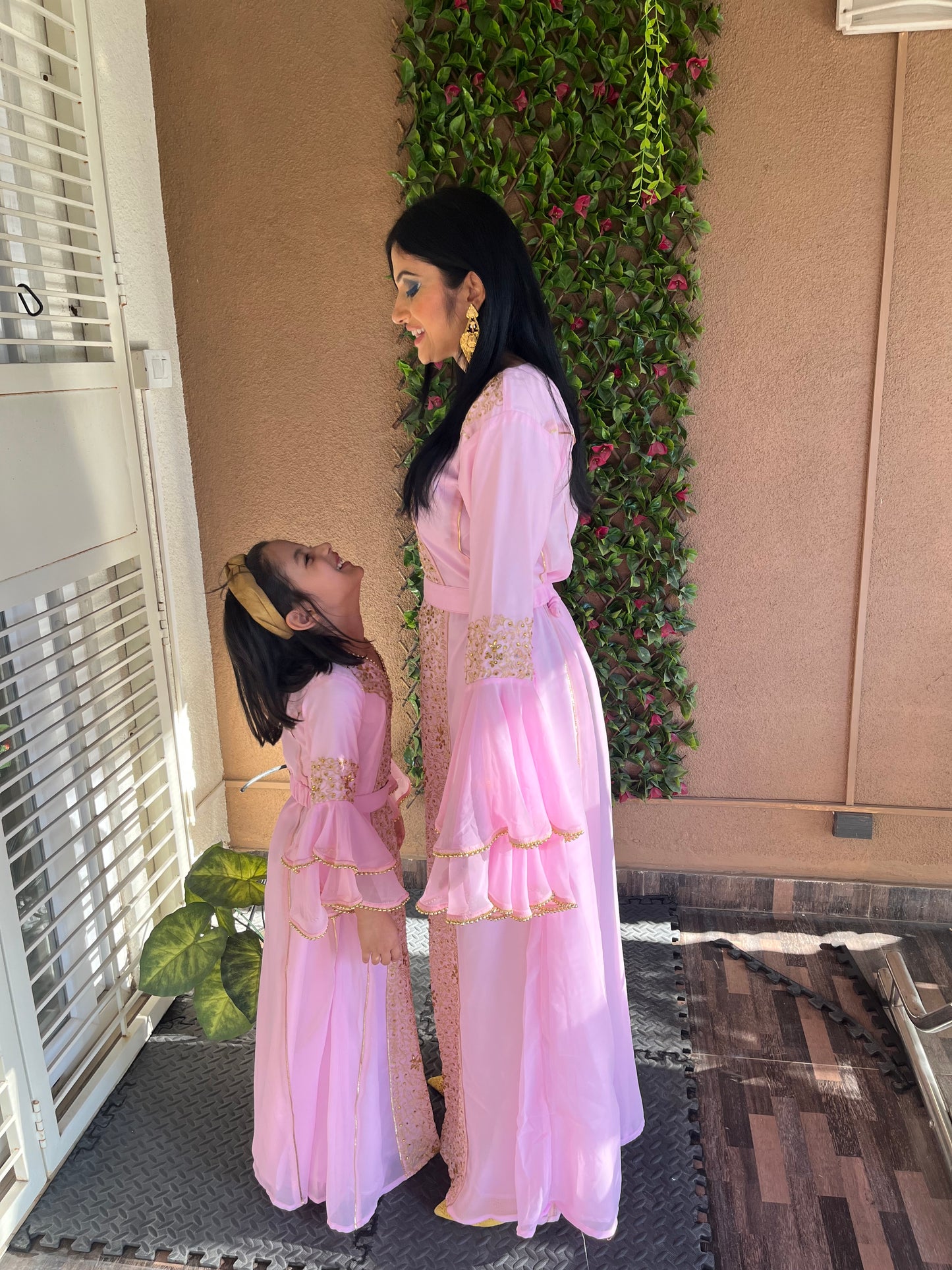 An application scenario or product detail of women's light pink arabian genie dress - Image 16