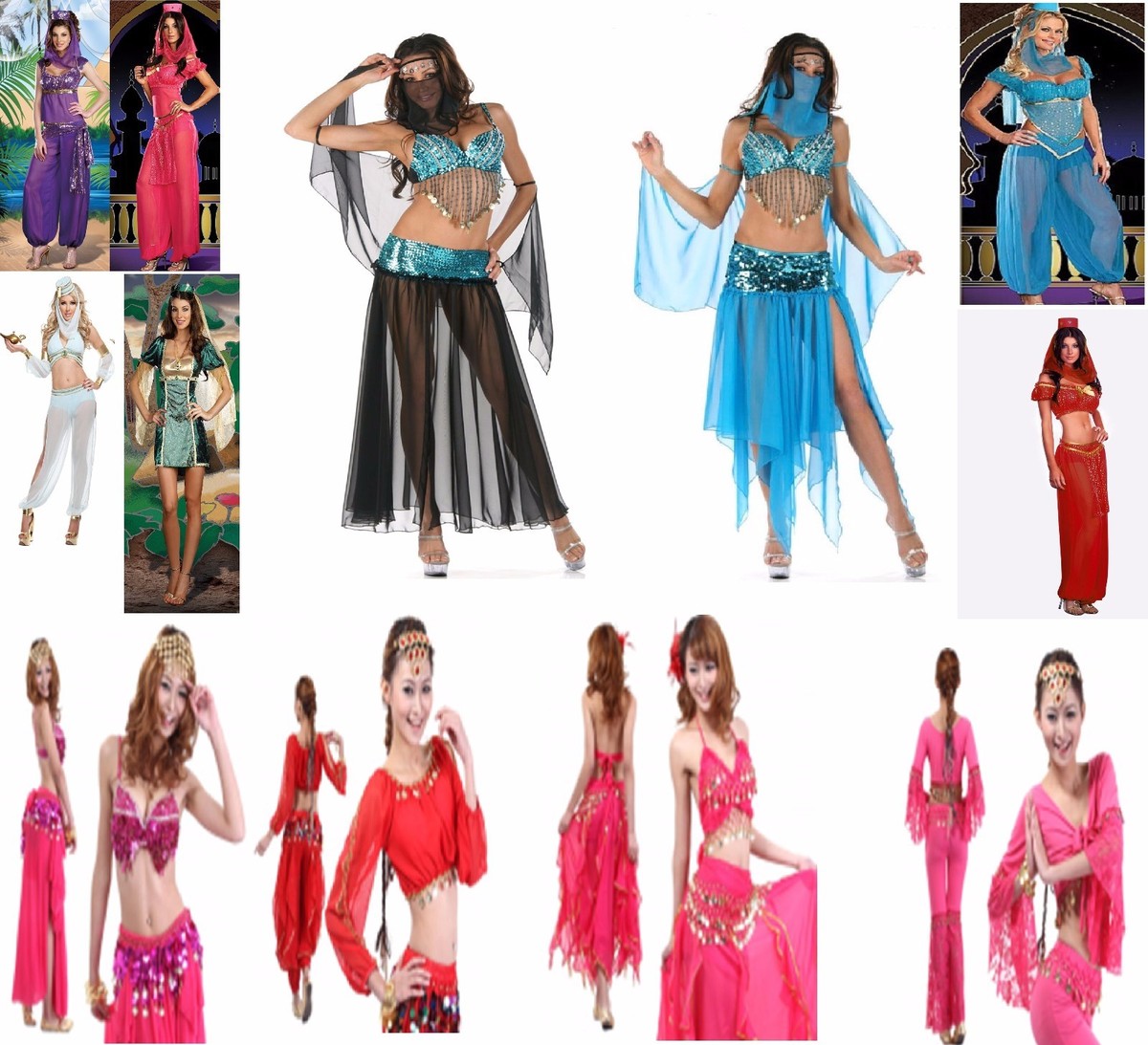 An application scenario or product detail of women's light pink arabian genie dress - Image 18