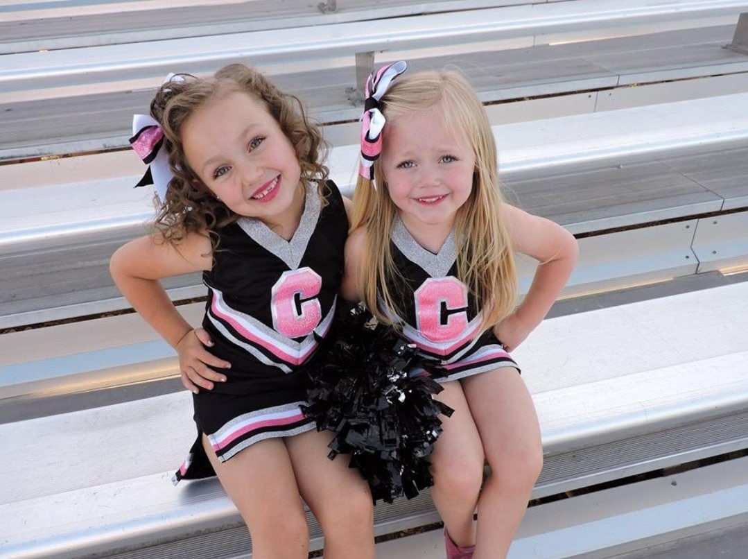 An application scenario or product detail of women's light pink cheerleader outfit - Image 15