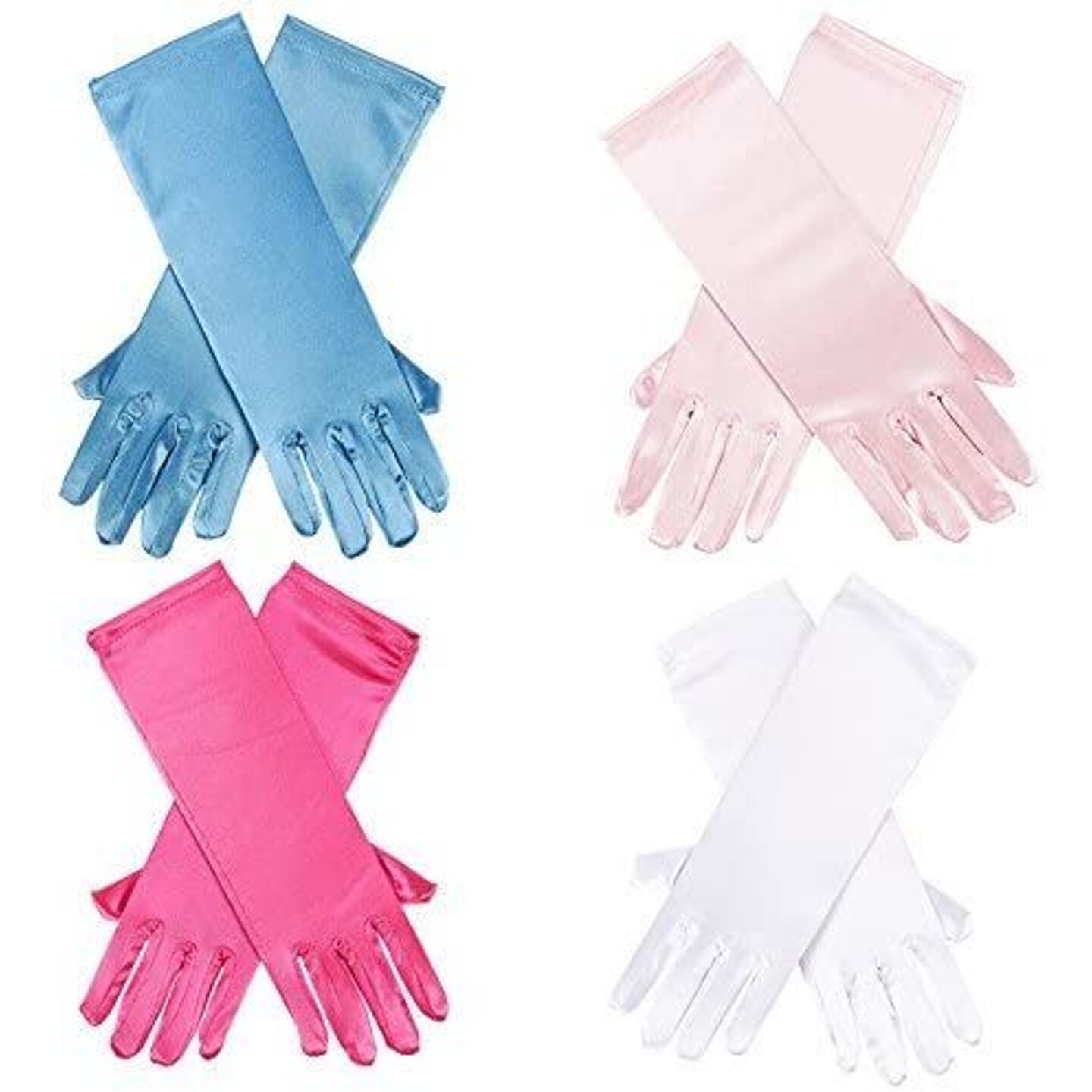 An application scenario or product detail of women's light pink gloves for a royal ball - Image 11