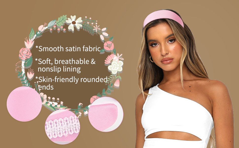 An application scenario or product detail of women's light pink headband for a valentine's day wedding - Image 13