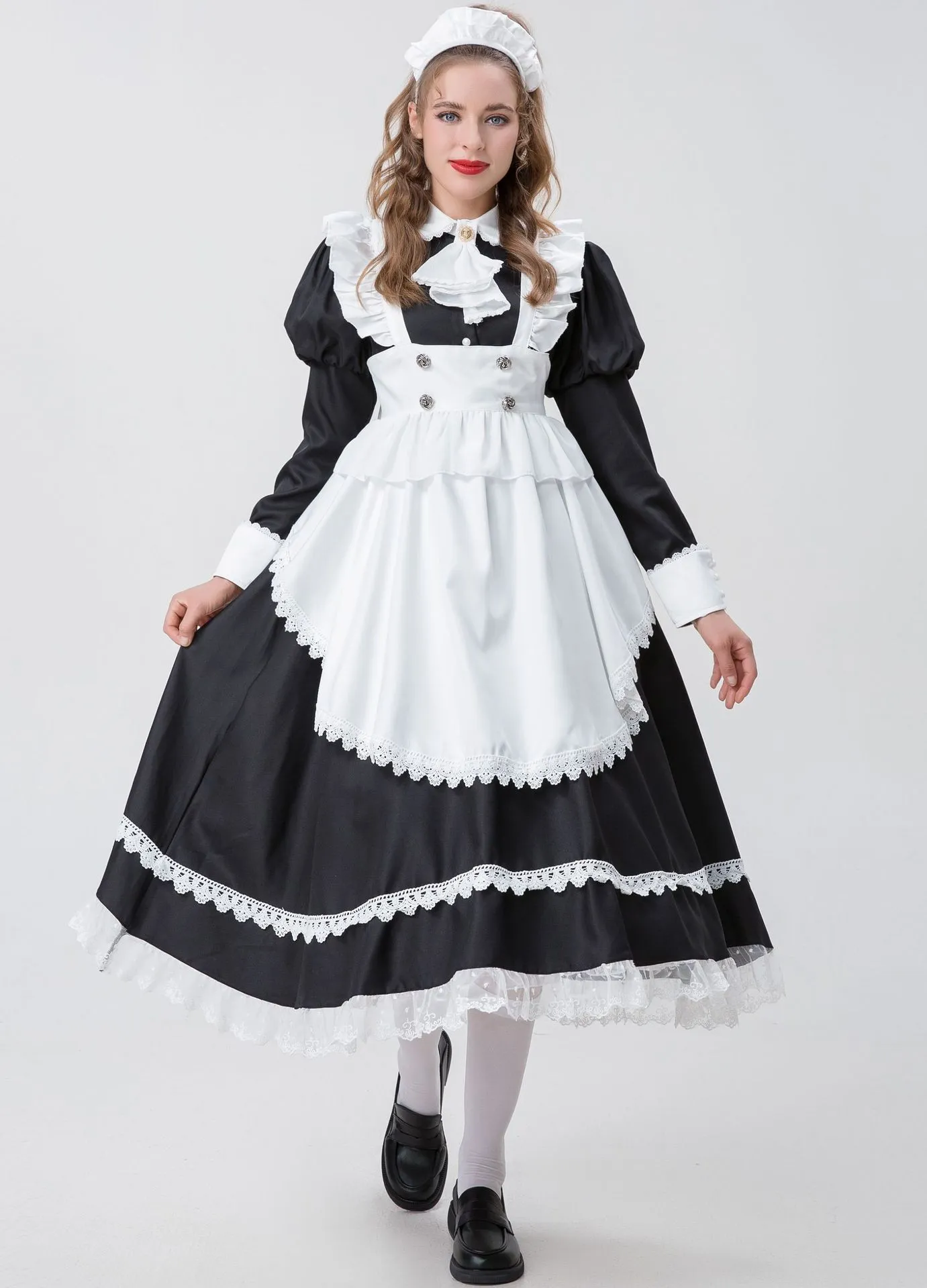An application scenario or product detail of women's maid outfit for royalty - Image 8