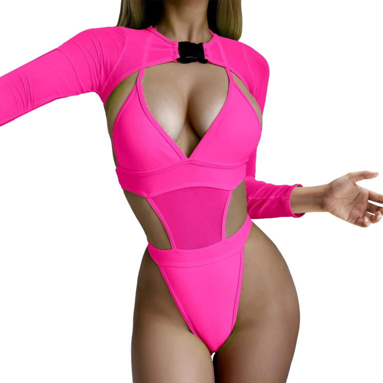 Featured image for the women's neon pink bodysuit for a rave party guide