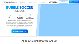Wonderfly Games - Bubble Soccer Rentals
