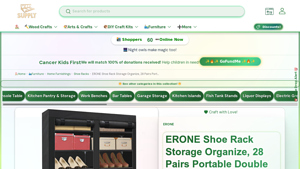 ERONE - Shoe Rack Storage Organizer