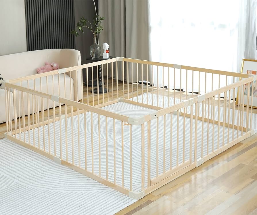An application scenario or product detail of wooden play pen - Image 15