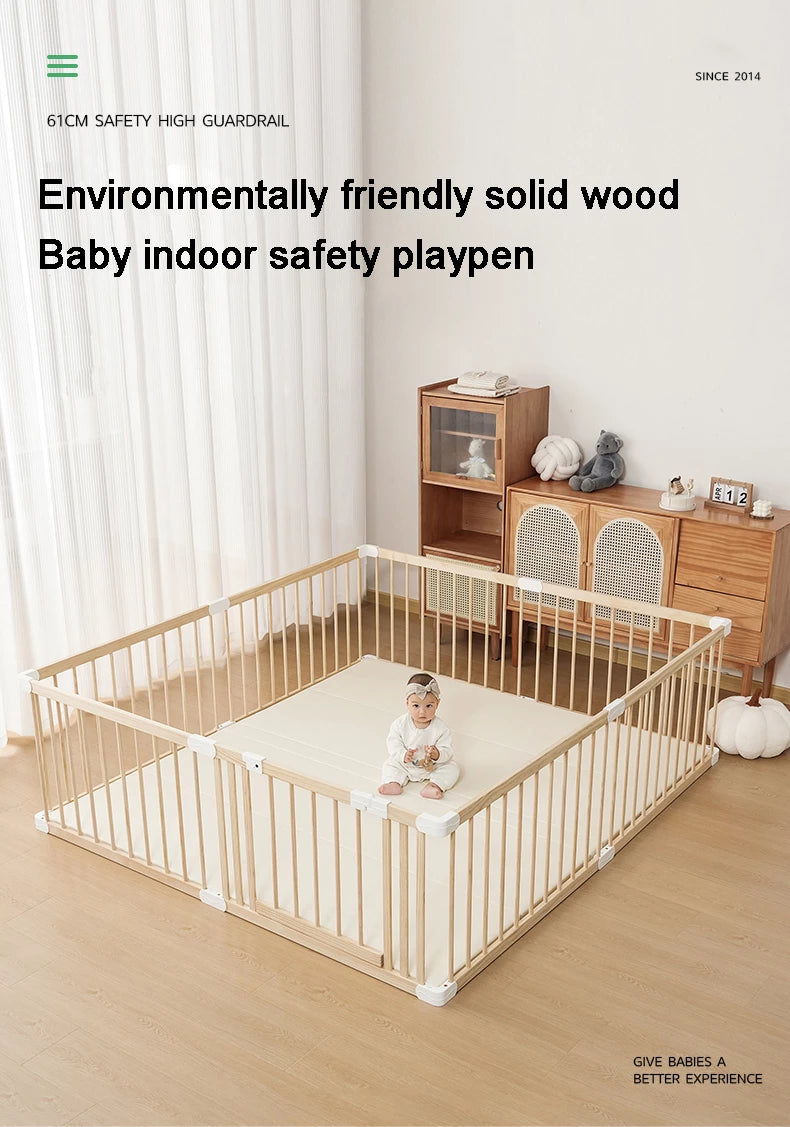 An application scenario or product detail of wooden play pen - Image 17