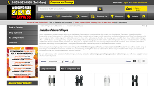 Woodworker Express - Invisible Cabinet Hinges