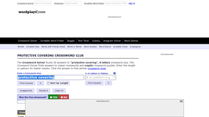 Wordplays - Crossword Solver
