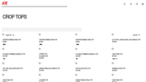 H&M - Crop Tops Collection