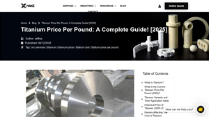 XMake - Titanium Grades and Pricing