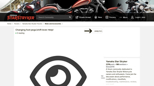 Yamaha - Shift Lever & Left Foot Peg