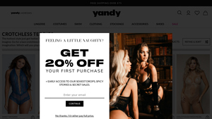 Yandy - Crotchless Teddies Collection