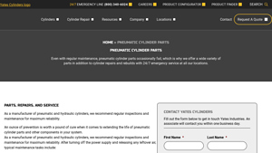 Yates Industries - Pneumatic Cylinder Parts