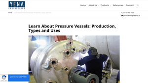 Yena Engineering - Pressure Vessels