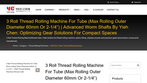 Yieh Chen - 3 Roll Thread Rolling Machine